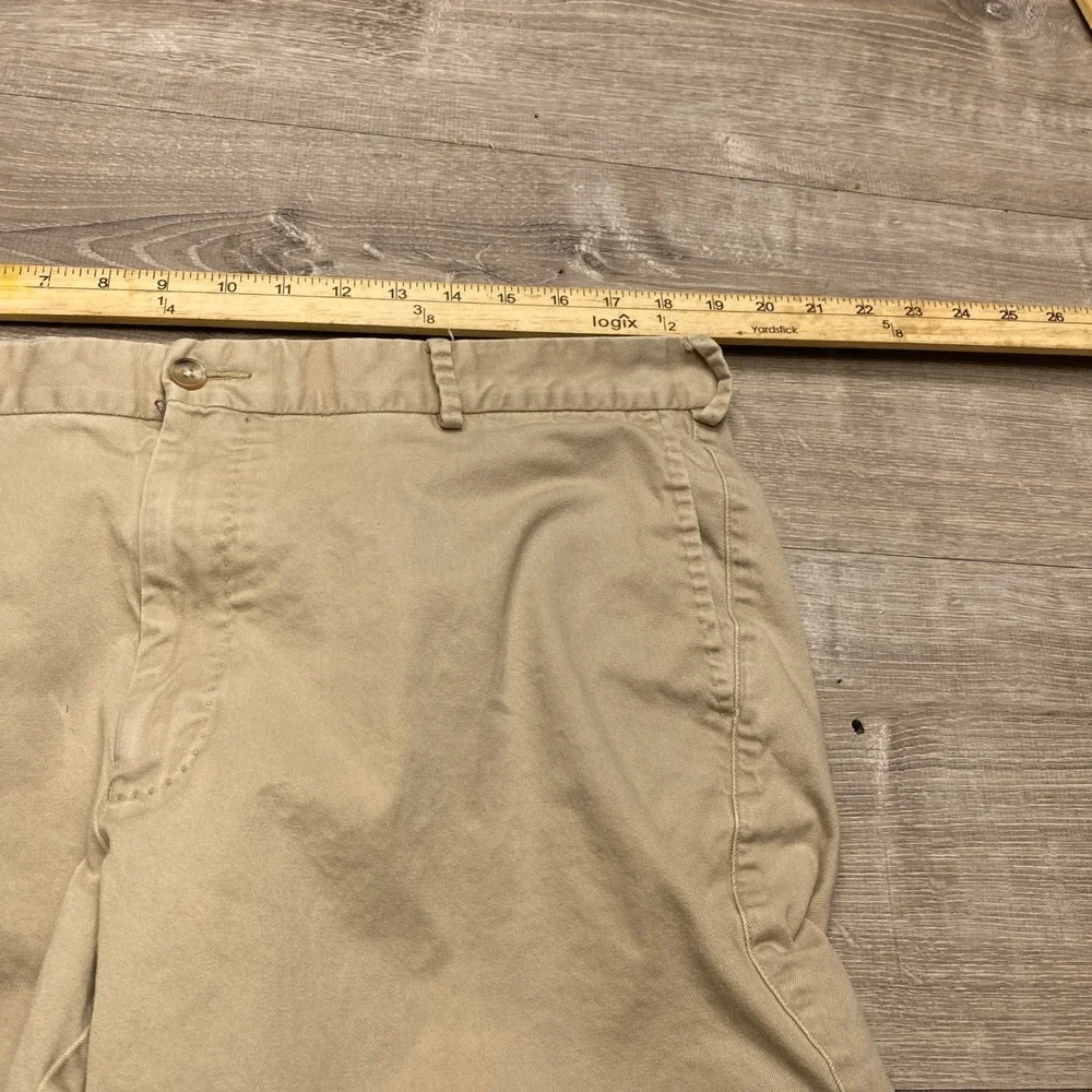 Peter Millar Clemson Tigers‎ Mens 38 Pima Cotton Khaki Shorts Tan ME0B13